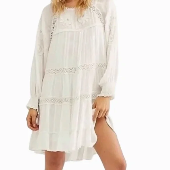Free People White Mini Dress - Picture 5 of 11